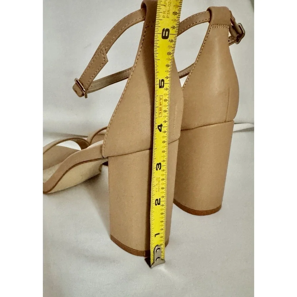 Block Heels Nude Tan Women's 9.5 Birdy Grey